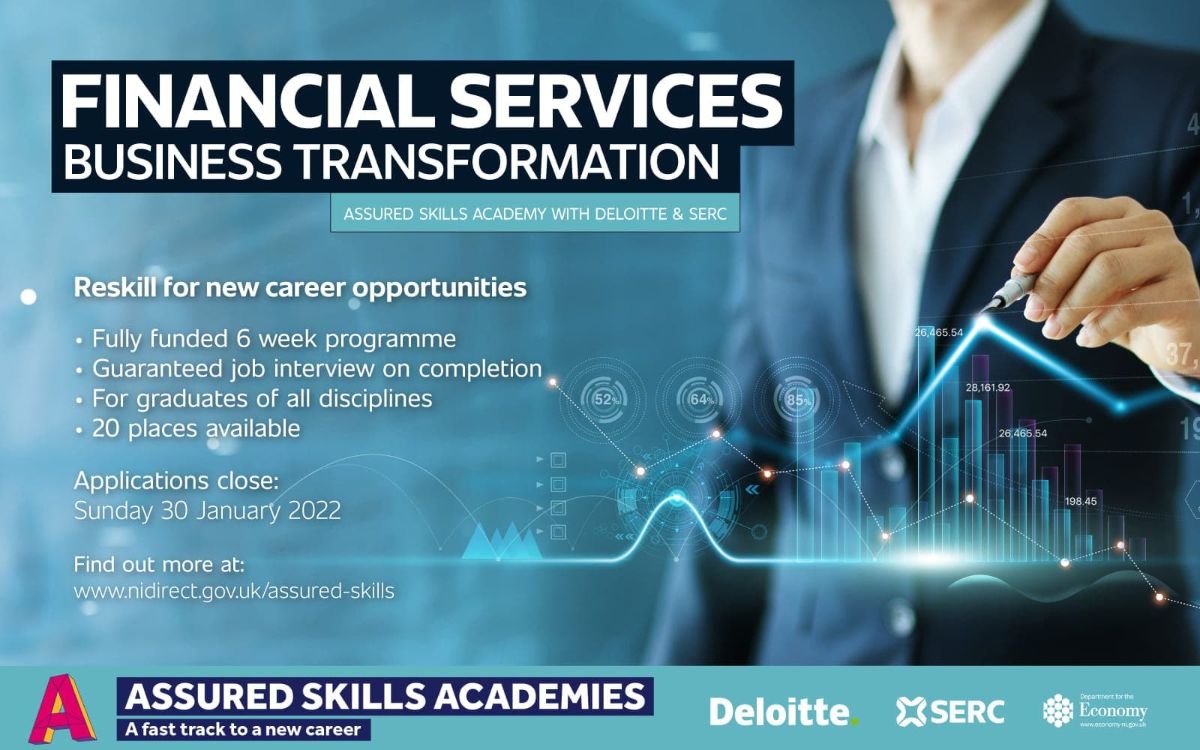 Graphic with details of Financial Services programme